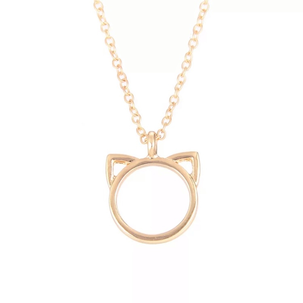 5/$30 Gold or silver cat necklace